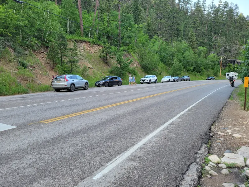 Bridal Veil Falls parking area