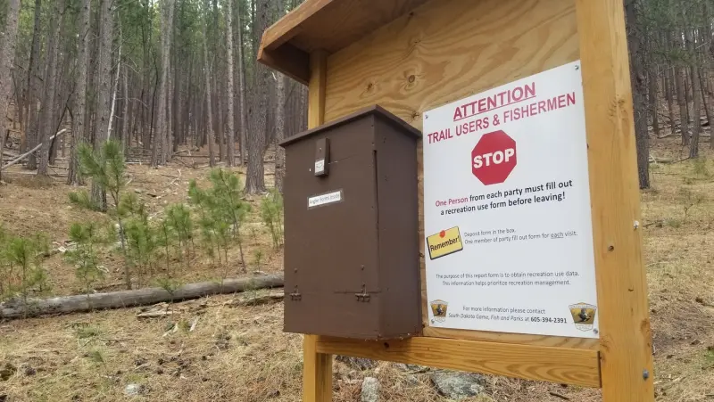 Deadman trail information Sign